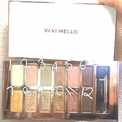 バレンタインボックス/VAVI MELLO/アイシャドウパレットを使ったクチコミ(2枚目)