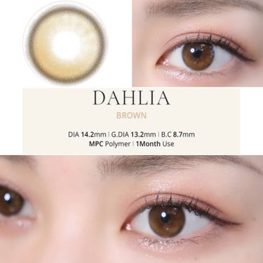 OLOLA ダリアブラウンマンスリー (DAHLIA BROWN monthly)のクチコミ「私が装着させていただいているカラコンは
OLOLA　@olola_jp
ダリアブラウンマンスリ.....」（1枚目）