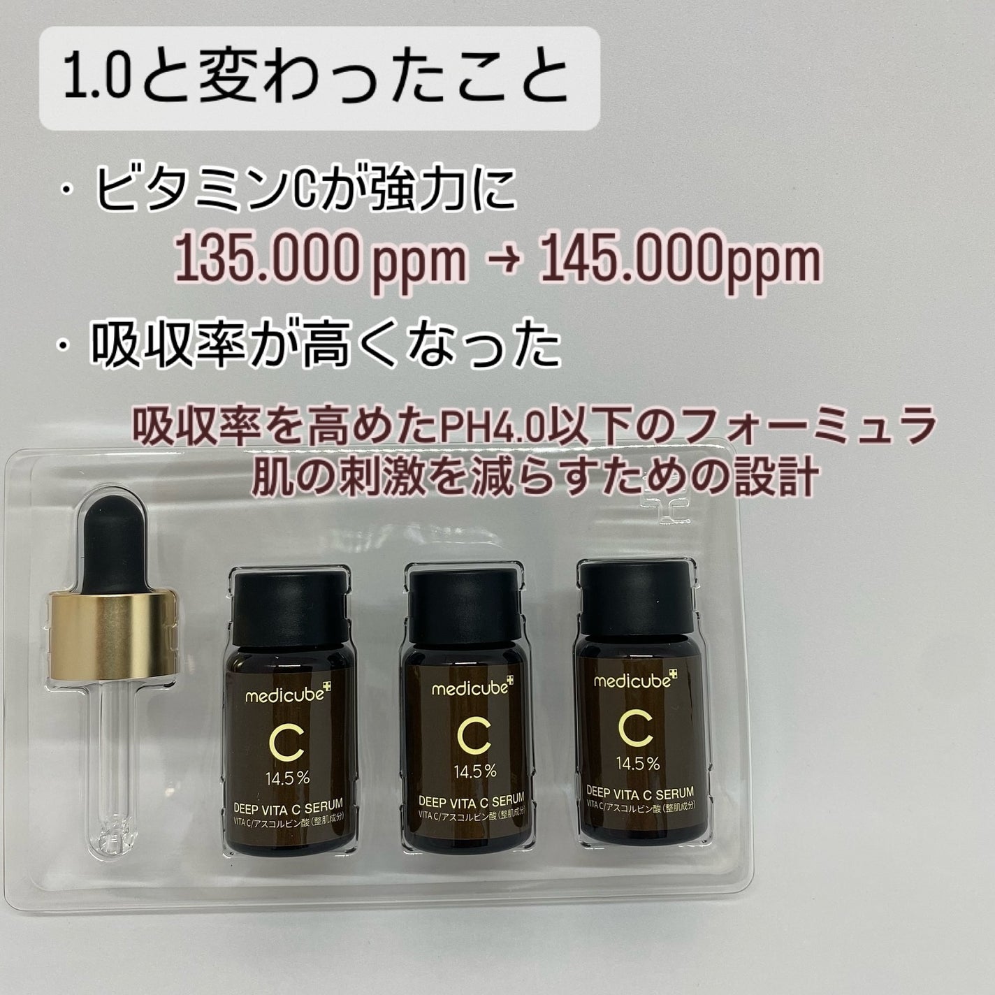 ディープビタCアンプル2.0/MEDICUBE/美容液を使ったクチコミ(3枚目)