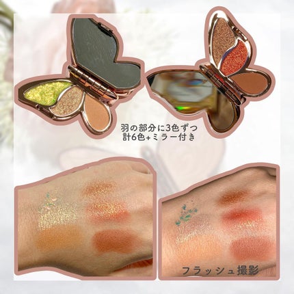 バタフライアイシャドウパレット/AGAG/アイシャドウパレットを使ったクチコミ(3枚目)