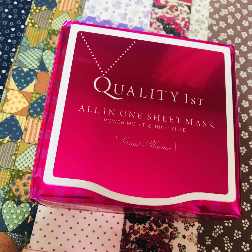 オールインワンシートマスク グランモイスト BOX/クオリティファースト/シートマスク・パックを使ったクチコミ(1枚目)