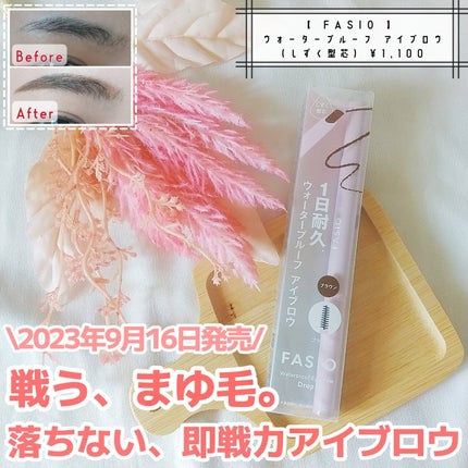 ウォータープルーフ アイブロウ (しずく型芯)/FASIO/アイブロウペンシルを使ったクチコミ(1枚目)