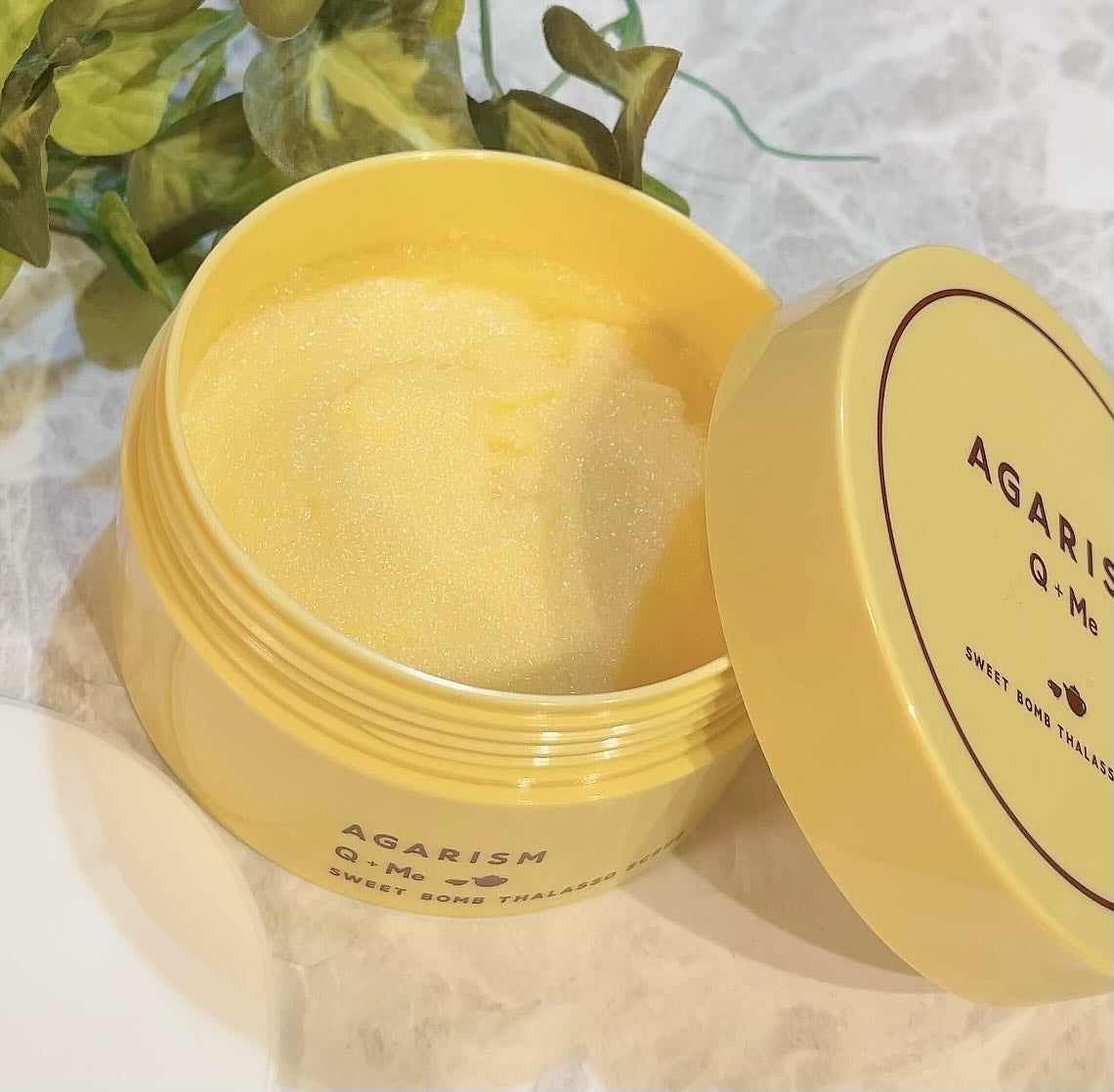 Q+Me スウィートボムタラソスクラブレモンティーの香り/AGARISM/バスト・ヒップケアを使ったクチコミ(2枚目)