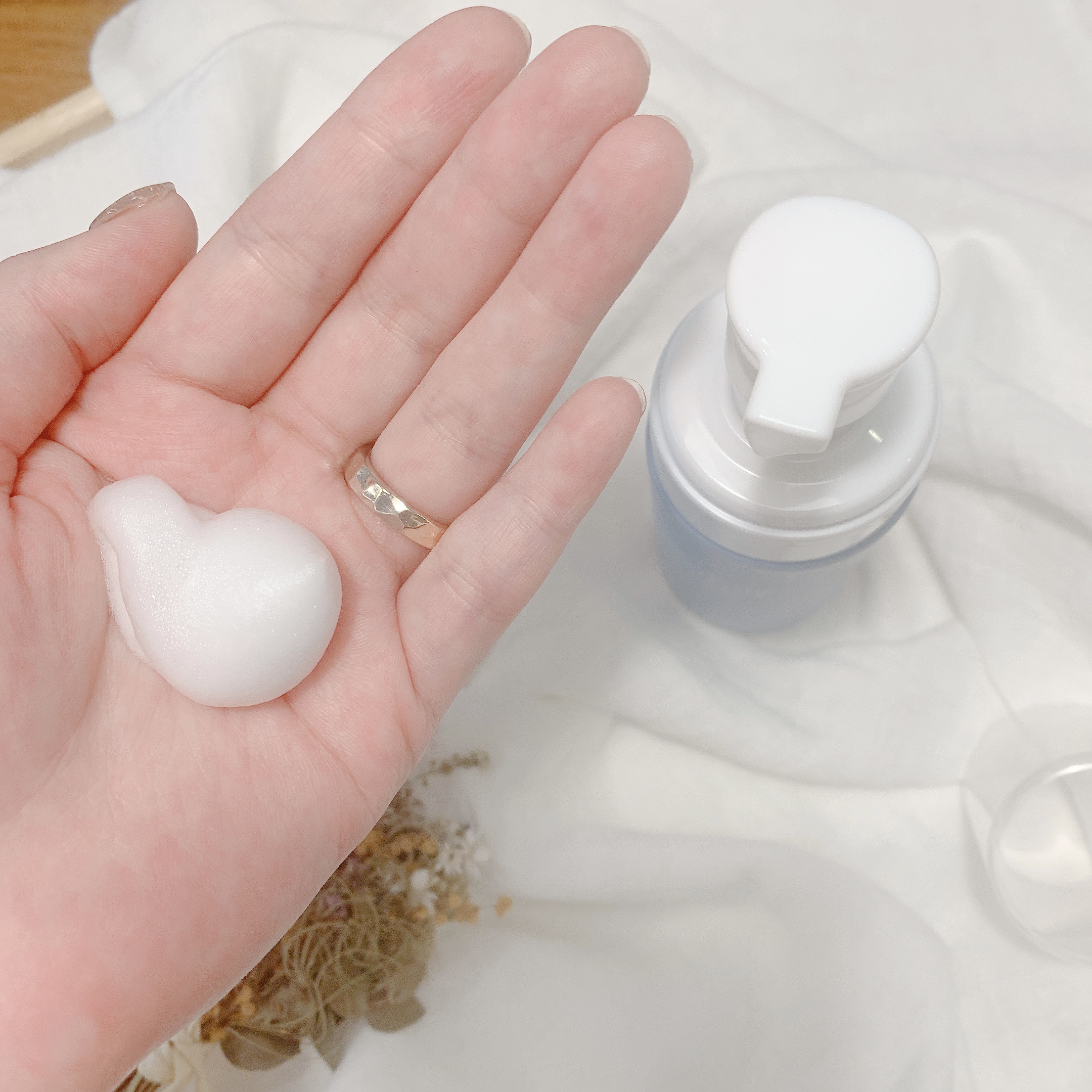 センシティブ スキン ウォッシングフォーム/OSAJI/泡洗顔を使ったクチコミ（3枚目）