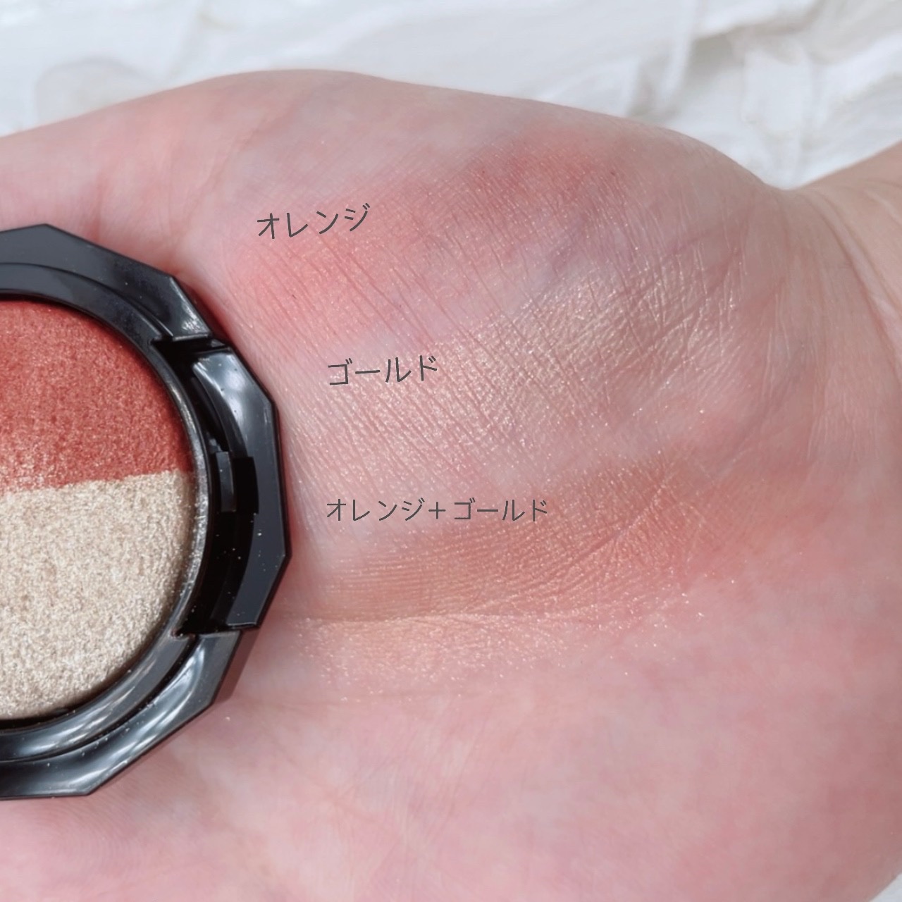 ダブルヴェール アイズ OR-3 テラコッタゴールド系/Visée/アイシャドウパレットを使ったクチコミ（3枚目）