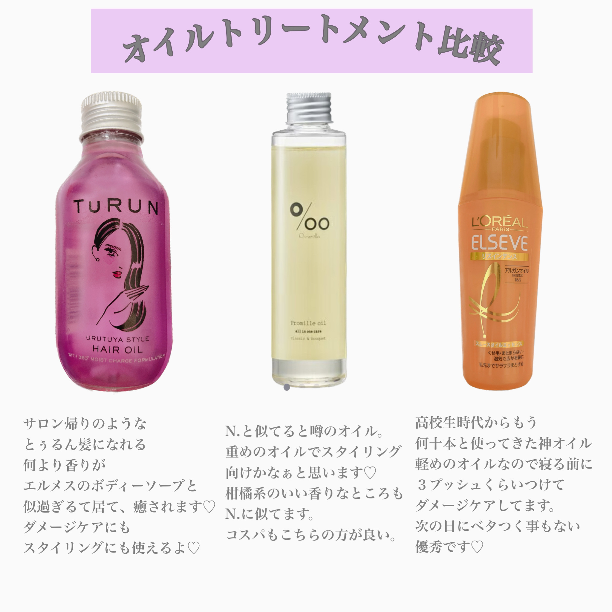 TuRUN ウルツヤスタイル ヘアオイル/STYLEE/ヘアオイルを使ったクチコミ（1枚目）