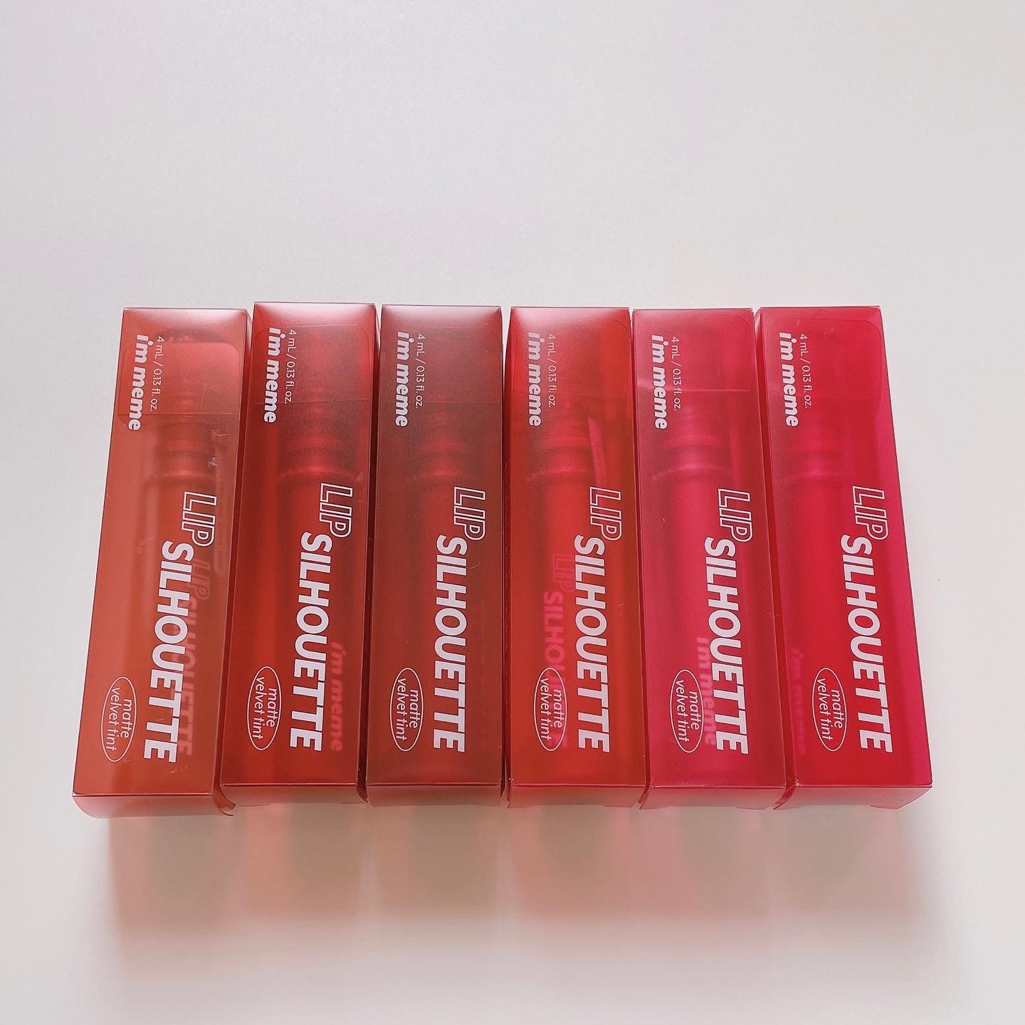 リップシルエットマットベルベットティント/i’m meme/リップティントを使ったクチコミ（2枚目）