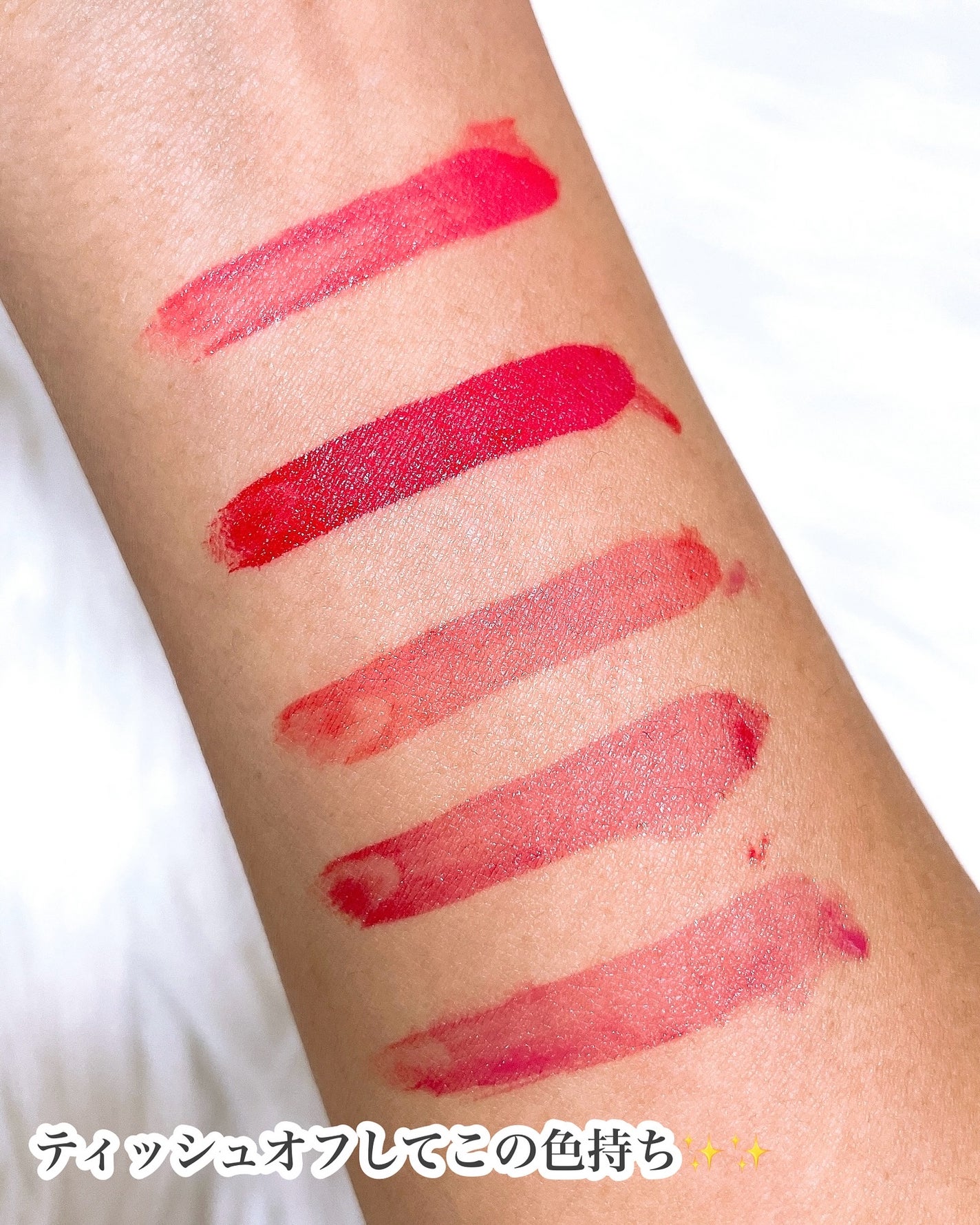 チークトーン リップ&チーク デュオバーム/TONYMOLY/口紅を使ったクチコミ(4枚目)