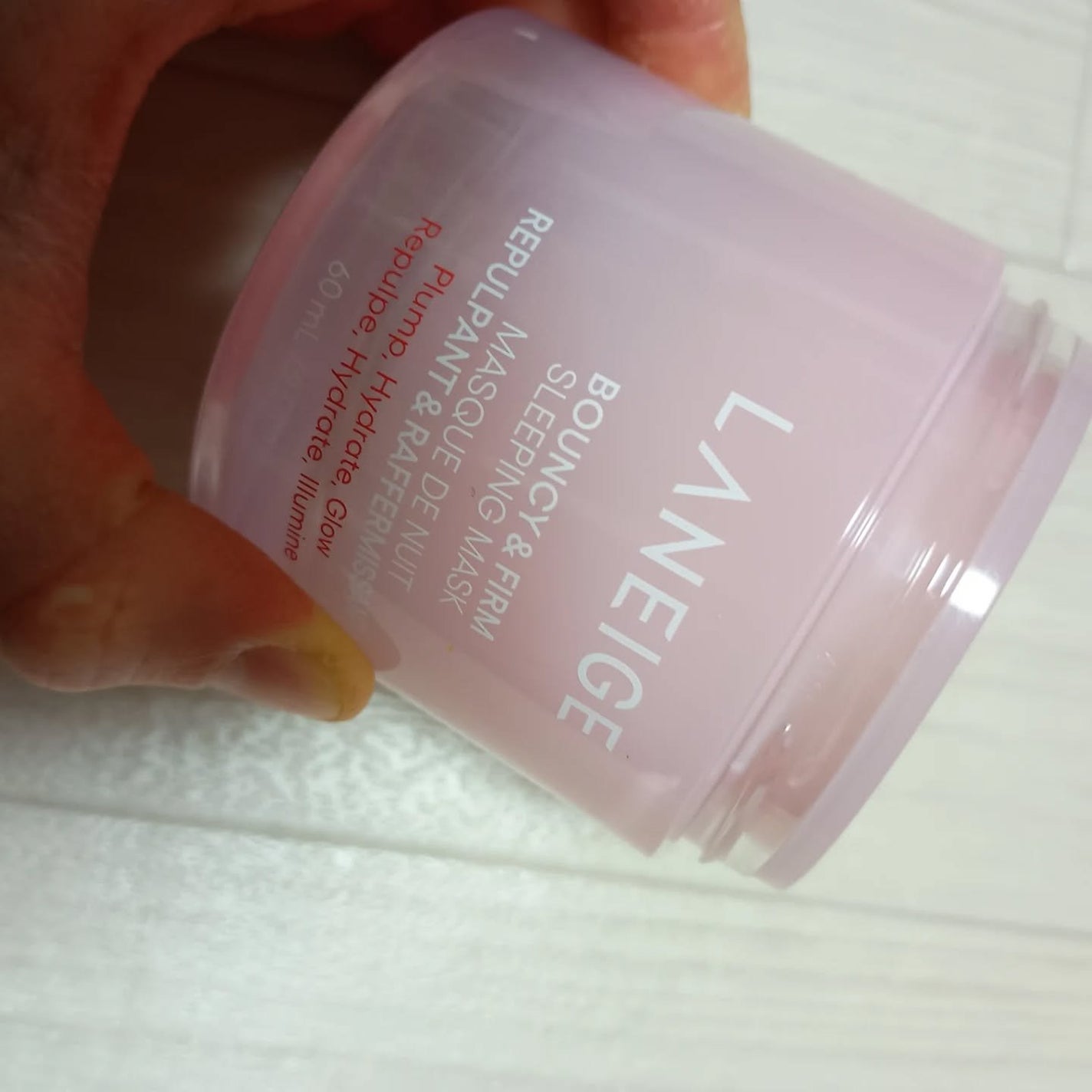 バウンシースリーピングマスク/LANEIGE/フェイスクリームを使ったクチコミ(1枚目)
