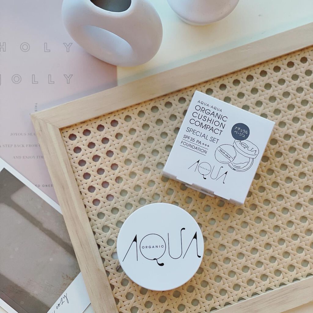 @aqua_organic 様の
【オーガニッククッションコンパクト】
をお試しさせていただきました😌

＼ツヤ肌とカバー力！そして石けんオフ／

クチコミランキング多数受賞🏅
いちご果汁美容液配合のみずみずしいツヤ肌になるクッションフ