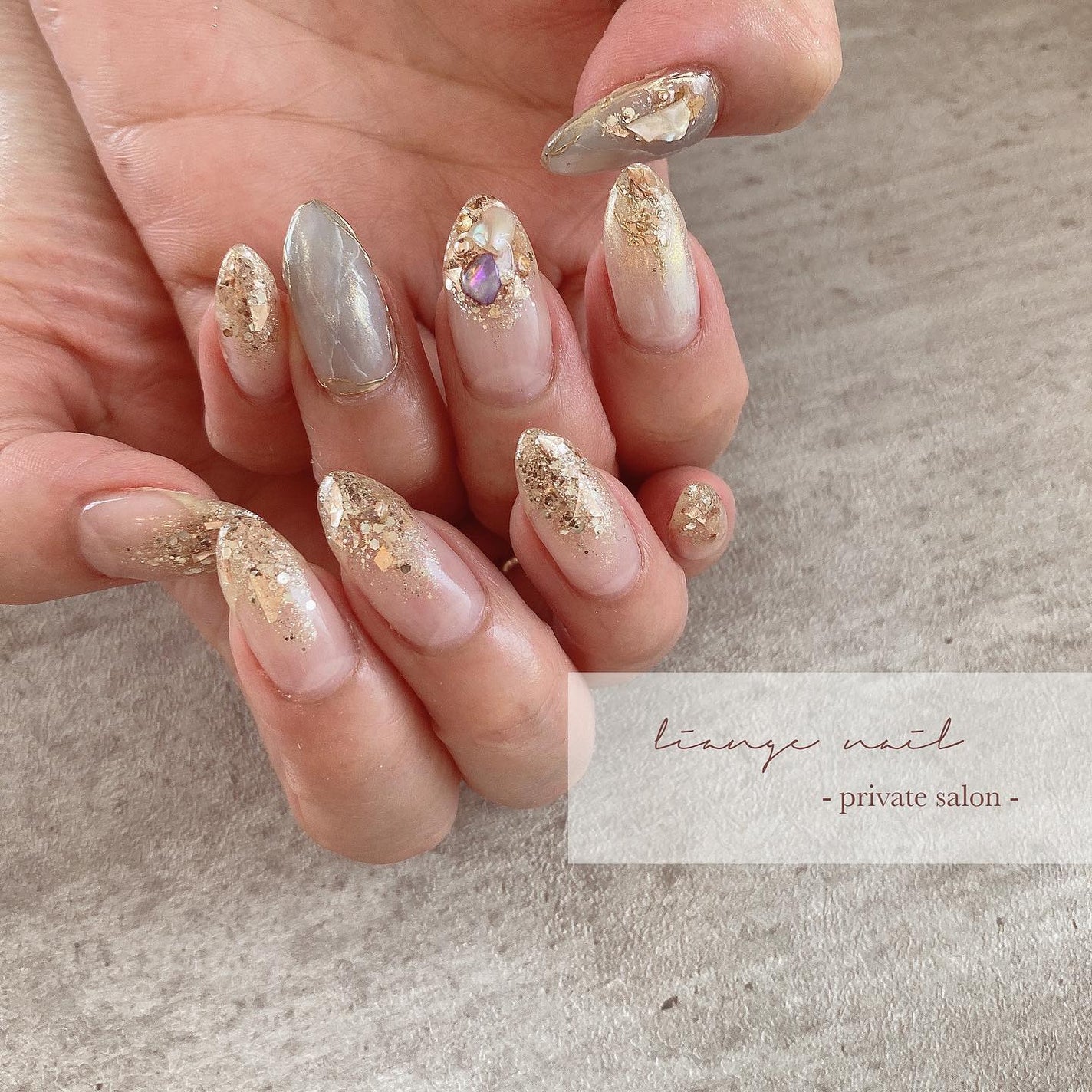 Yuki on LIPS 「.nuancenail🌿....使用item💎.@rusele..」(1枚目)