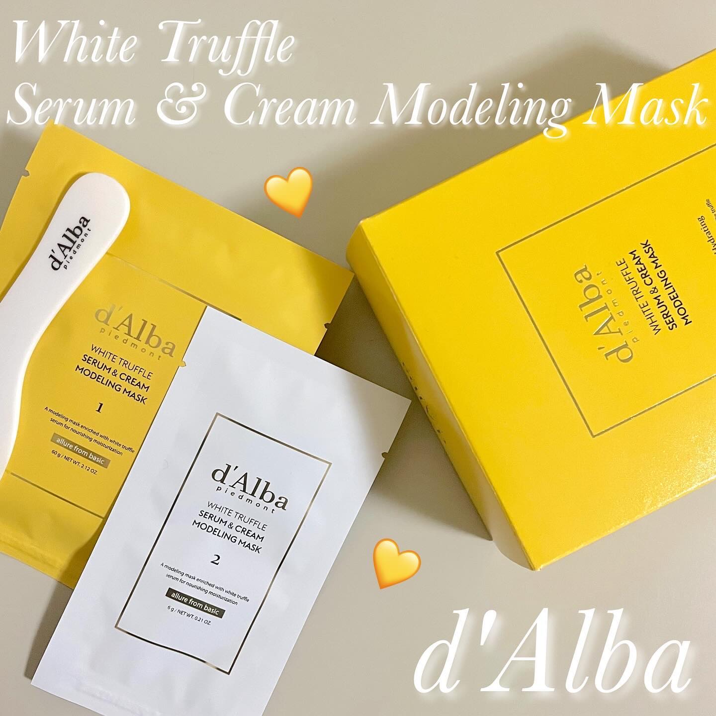 WHITE TRUFFLE SERUM & CREAM MODELING MASK/ダルバ/その他スキンケアを使ったクチコミ（1枚目）