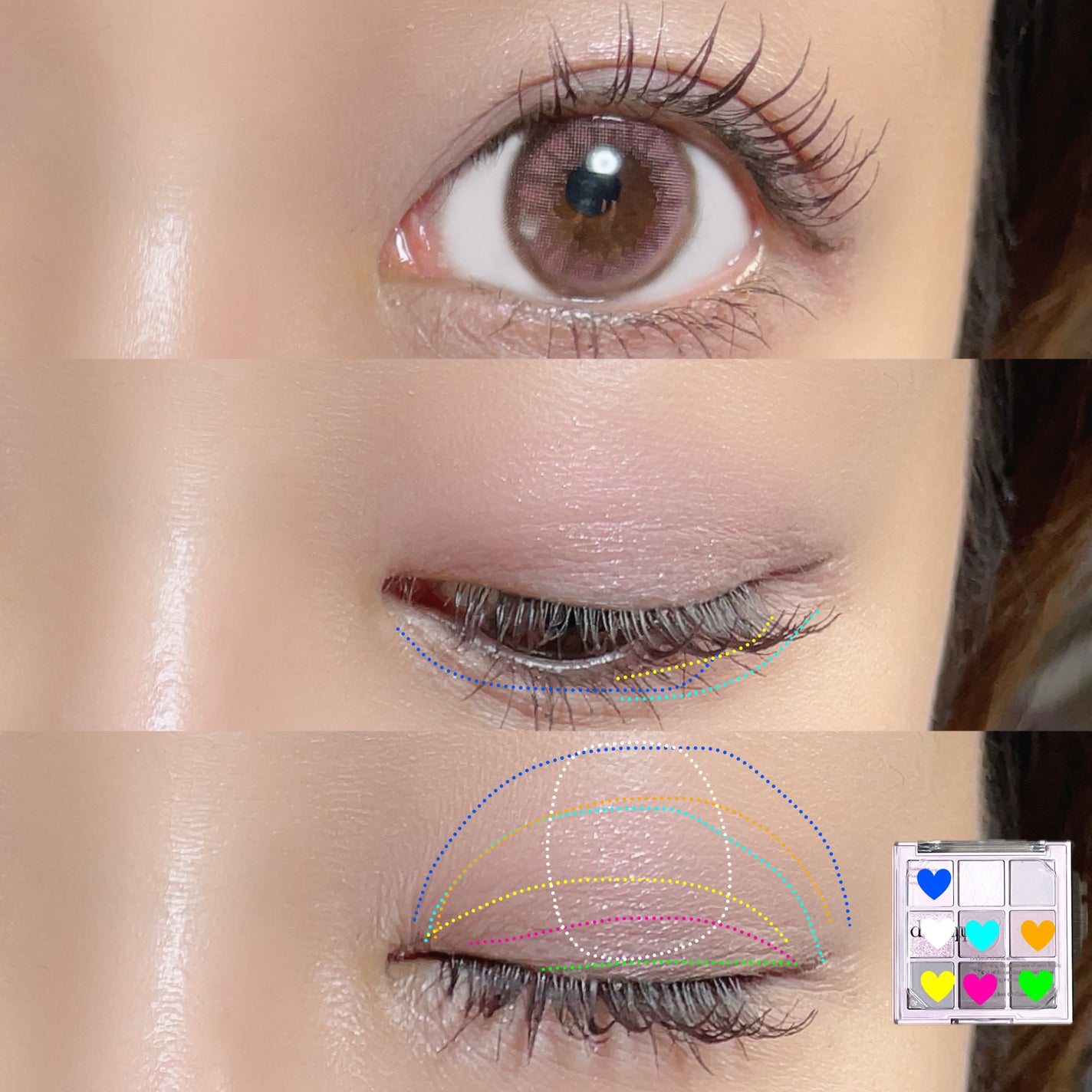 シャドウパレット/dasique/アイシャドウパレットを使ったクチコミ(3枚目)