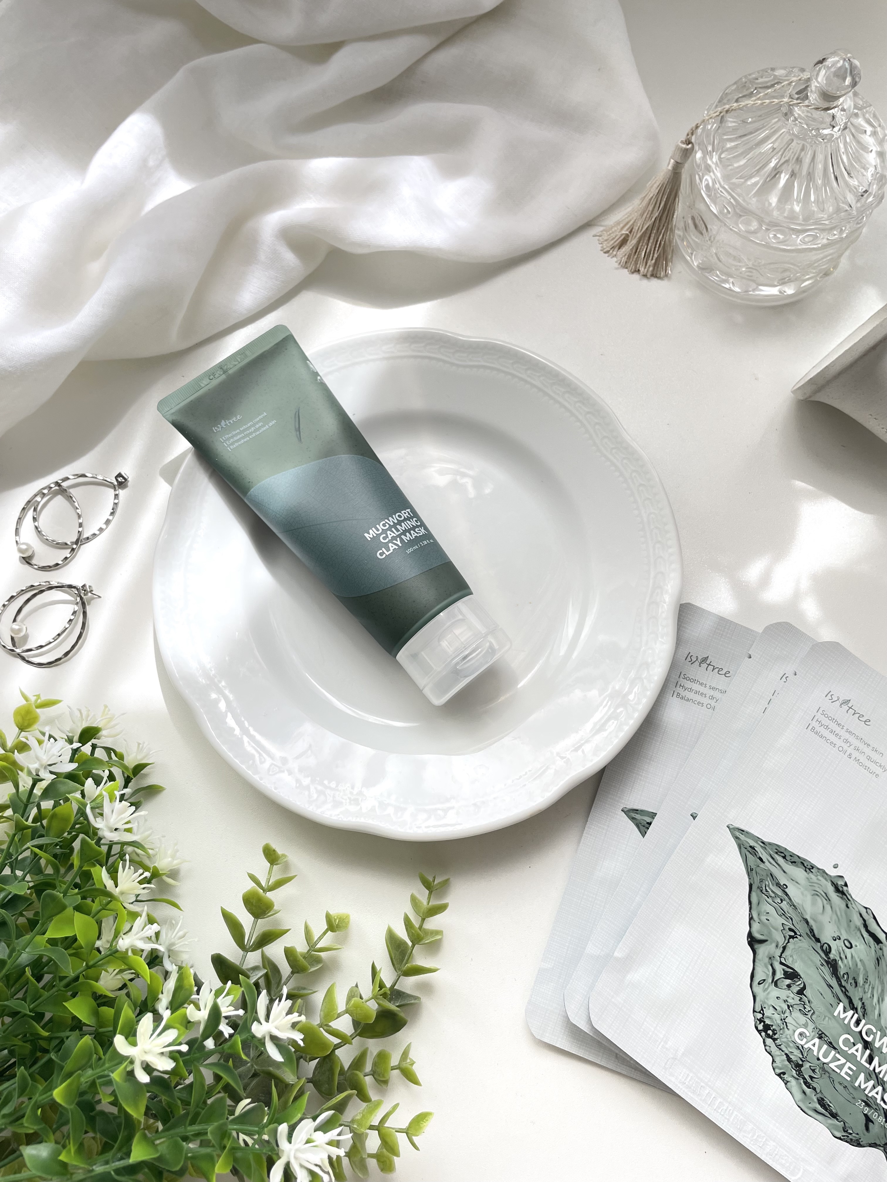 ヨモギカーミングガーゼマスクパック/Isntree/シートマスク・パックを使ったクチコミ（2枚目）