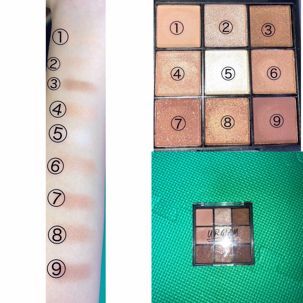 UR GLAM BLOOMING EYE COLOR PALETTE/U R GLAM/アイシャドウパレットを使ったクチコミ(3枚目)