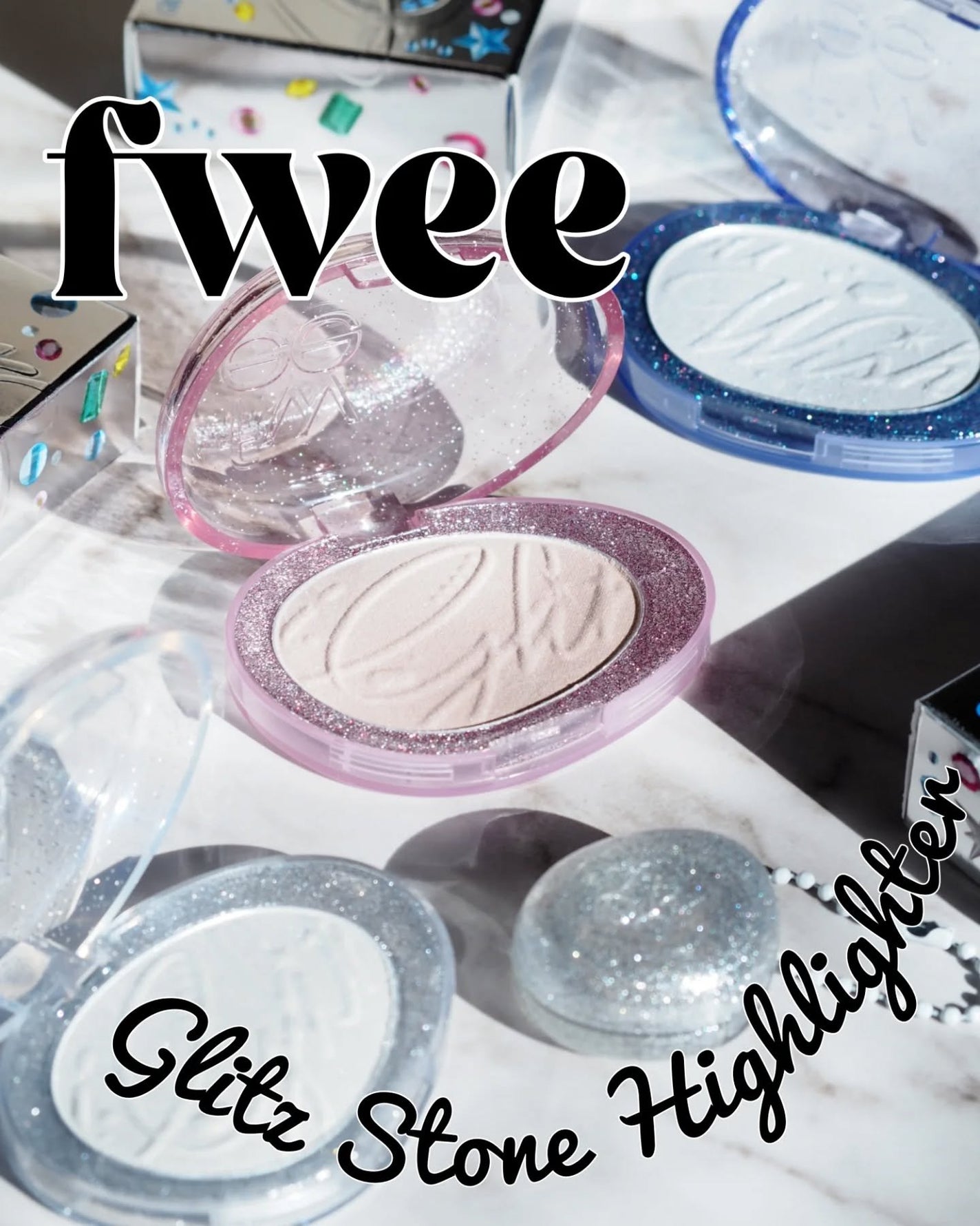 フィー グリッツストーンハイライター/fwee/パウダーハイライトを使ったクチコミ(5枚目)