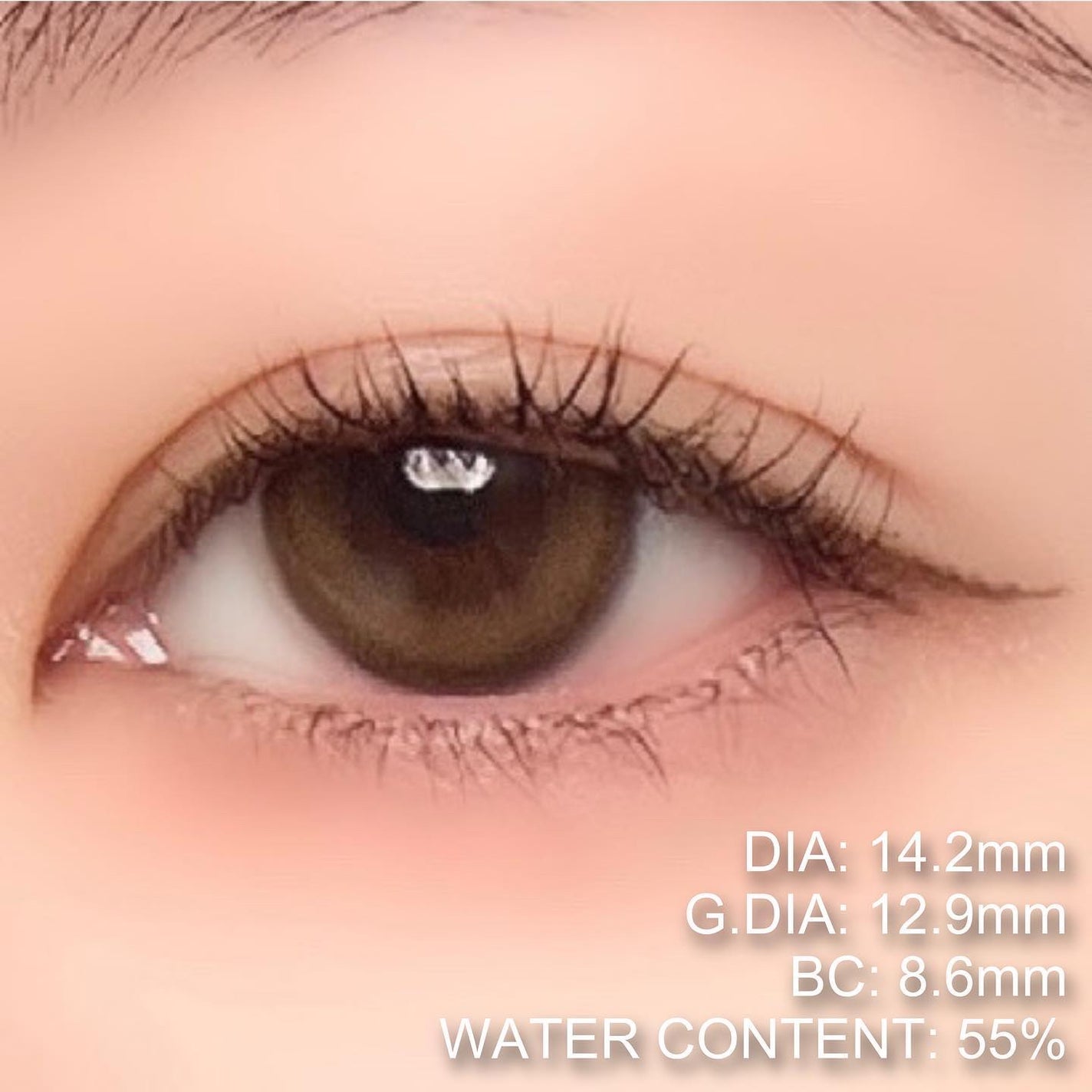 Glazed Krirtin/Hapa kristin/カラーコンタクトレンズを使ったクチコミ(8枚目)