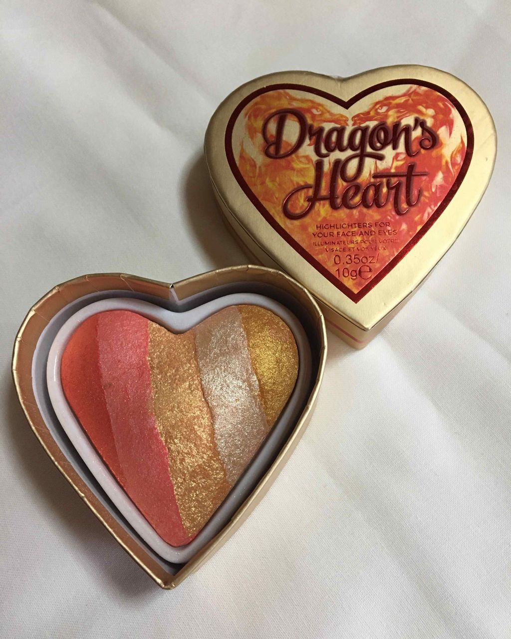ハートハイライター ドラゴンハート/MAKEUP REVOLUTION/パウダーハイライトを使ったクチコミ(1枚目)