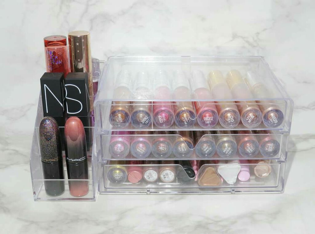 3段式クリアーケース/DAISO/その他化粧小物を使ったクチコミ（1枚目）