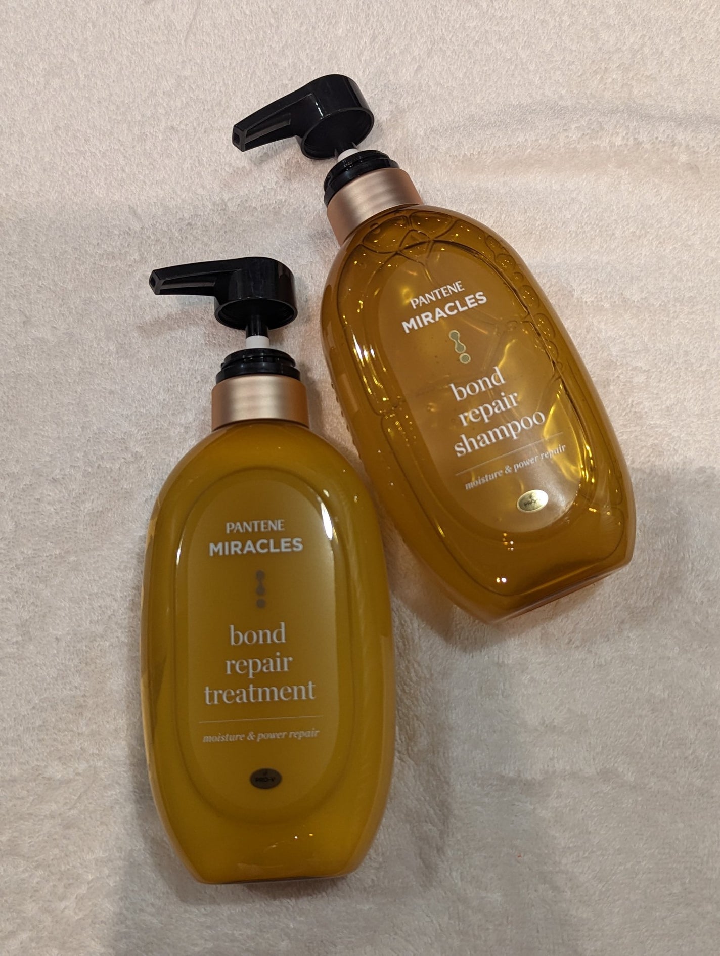 ボンドリペアシリーズ モイスチャー&パワーリペア シャンプー&トリートメント/パンテーン/市販シャンプーを使ったクチコミ(1枚目)