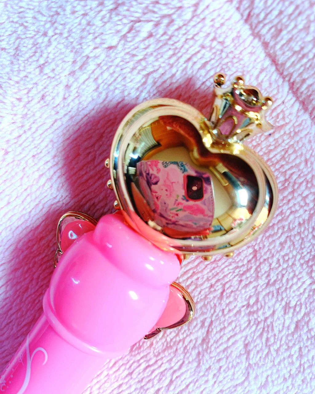 ねこちやん on LIPS 「#セーラームーン#リップクリーム#ピンクリップ#学生メイク#下..」(4枚目)
