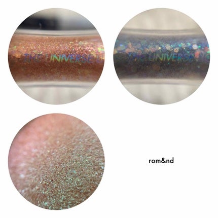 グリッター シャドウ カラー/rom&nd/グリッターを使ったクチコミ(3枚目)