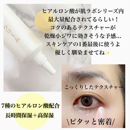 極潤プレミアム ヒアルロンアイクリーム/肌ラボ/アイケア・アイクリームを使ったクチコミ(2枚目)