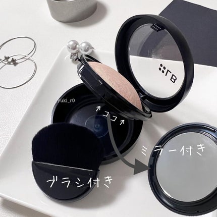 マーブルハイライター/LB/パウダーチークを使ったクチコミ(3枚目)