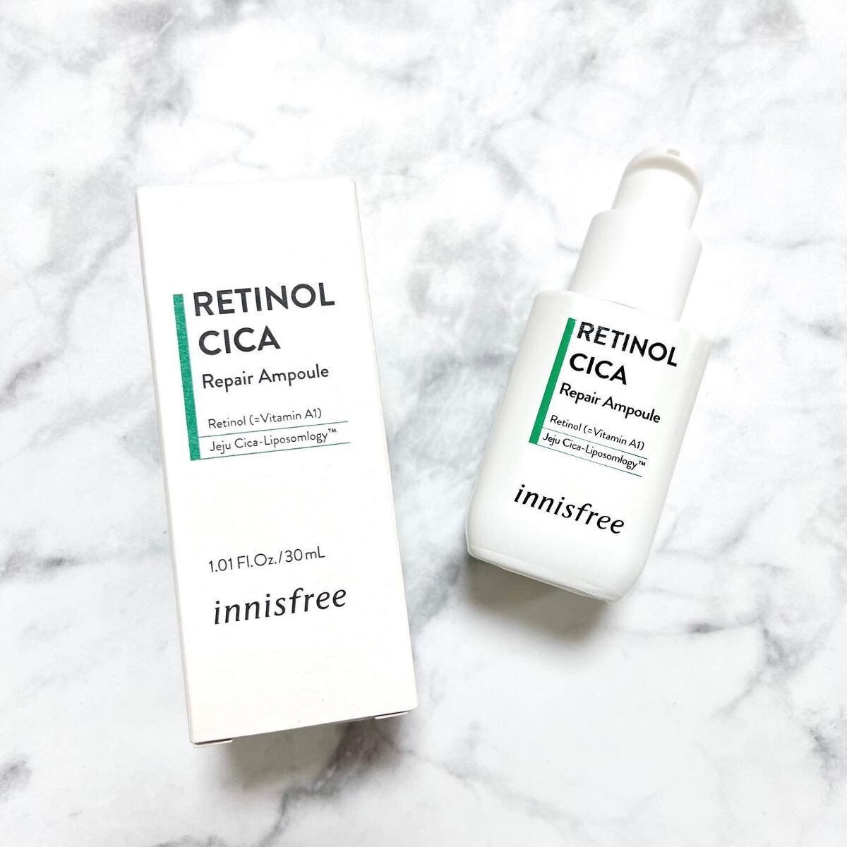 レチノール　シカ　リペア　セラム/innisfree/美容液を使ったクチコミ（3枚目）