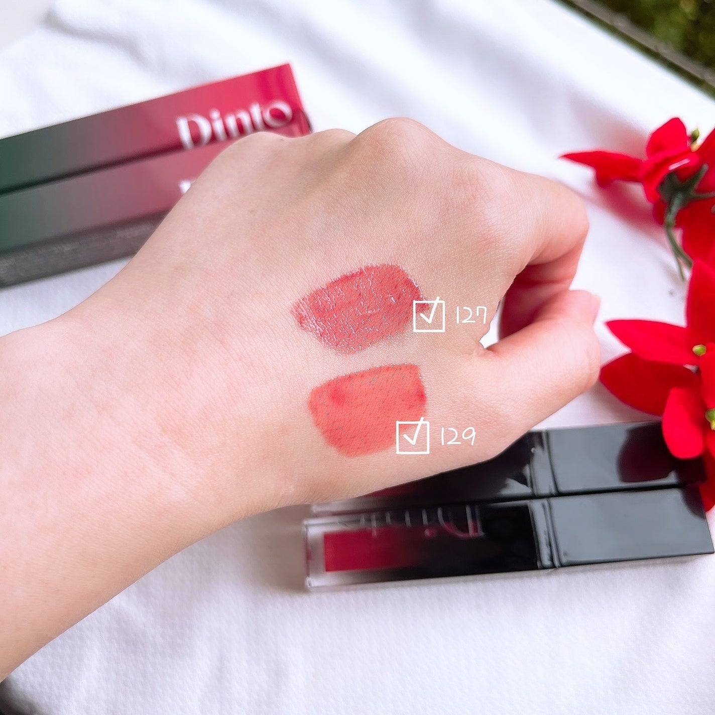 ボリュームパールキッスグロス/Dinto/リップグロスを使ったクチコミ(4枚目)