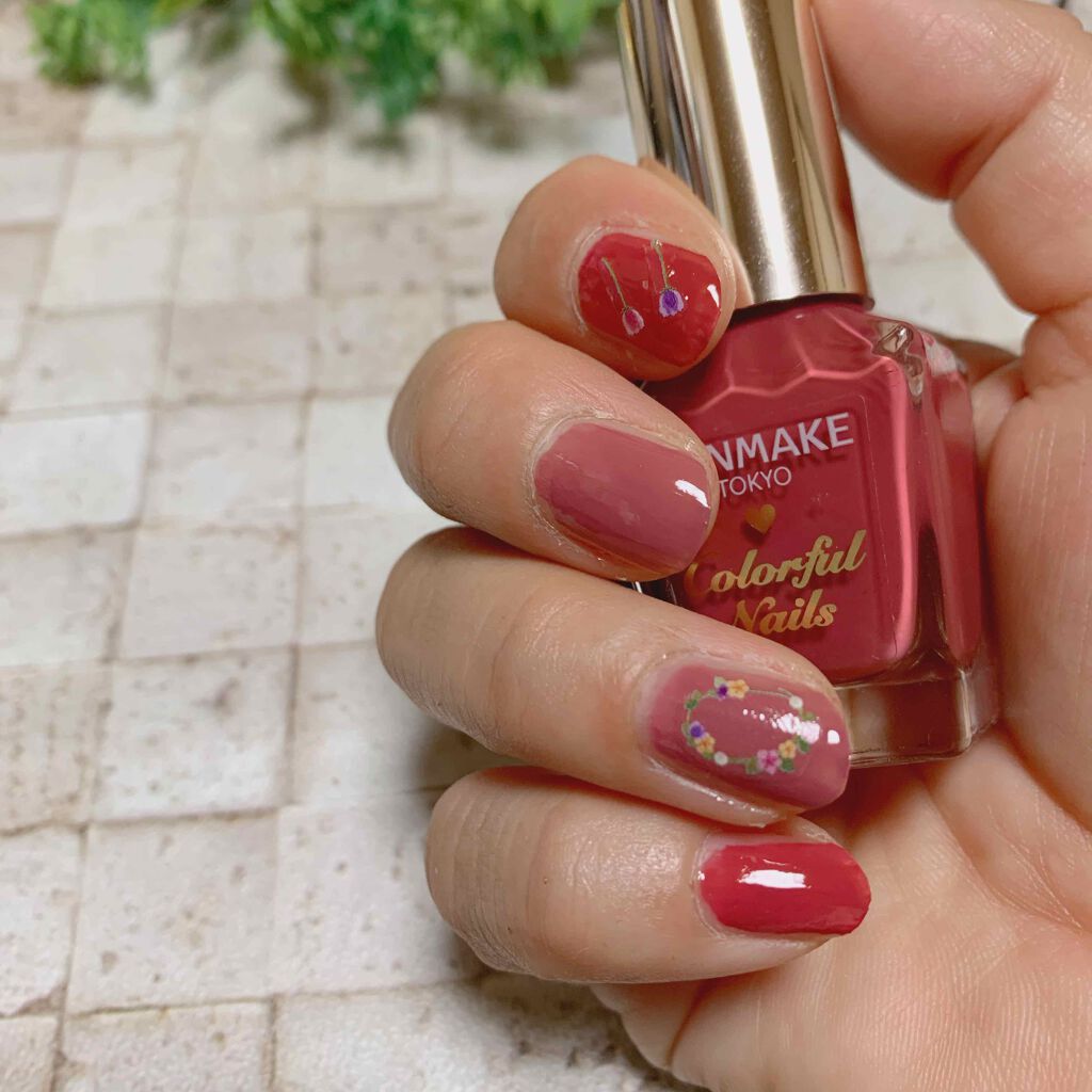 ネイルシール/セリア/ネイルシールを使ったクチコミ（1枚目）