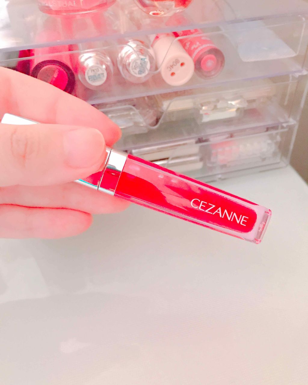 ジェルグロスリップ/CEZANNE/リップグロスを使ったクチコミ(1枚目)