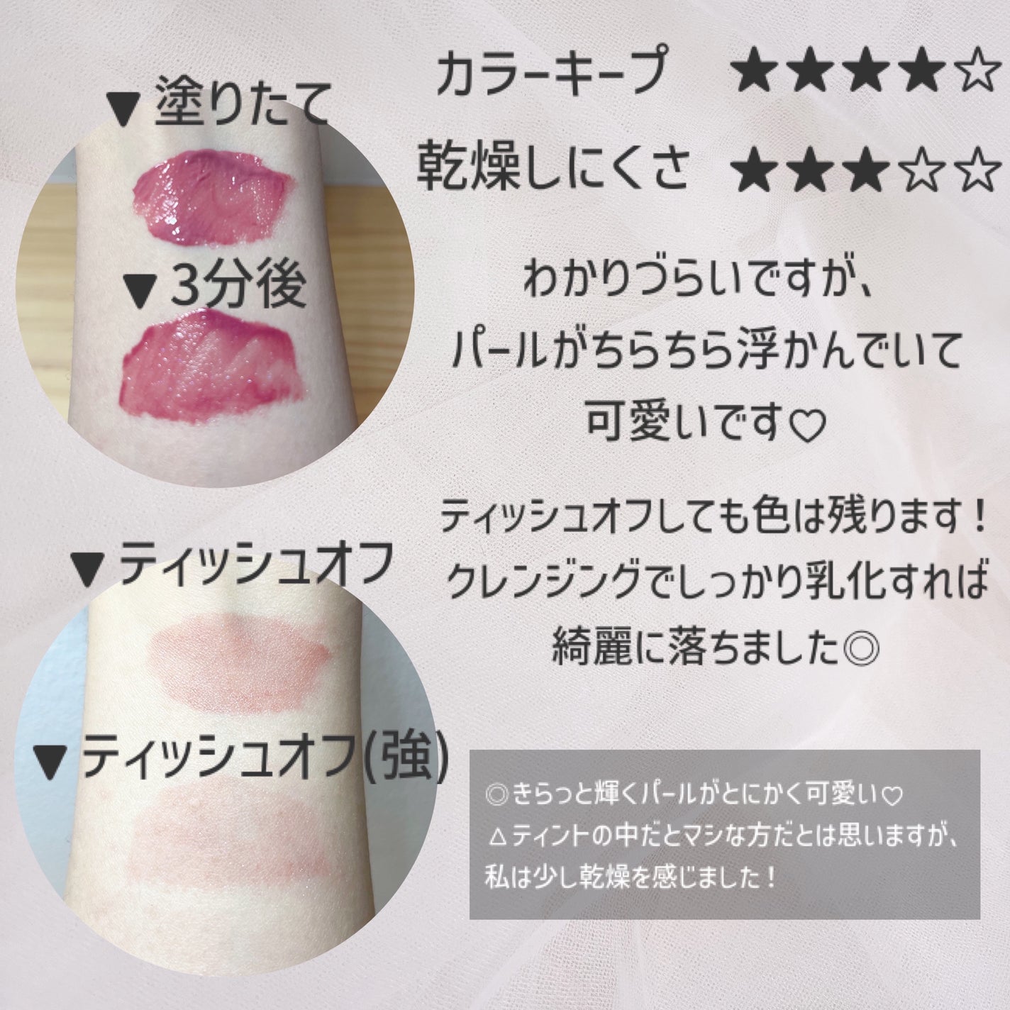 ティルナス サンリットパール ティント/tilnus/リップティントを使ったクチコミ(3枚目)