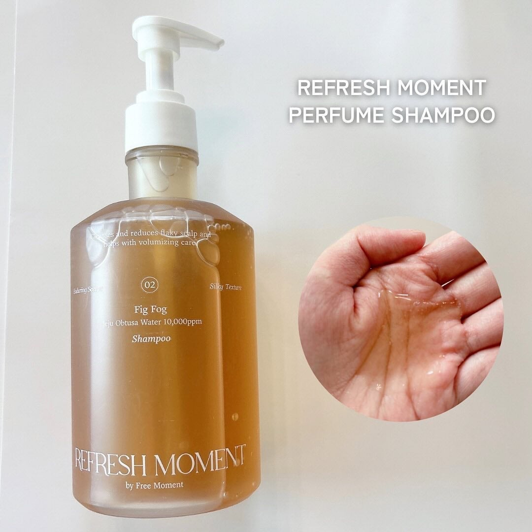 リフレッシュモーメントパフュームシャンプー/トリートメント Fig Fog/Free Moment /市販シャンプーを使ったクチコミ(2枚目)