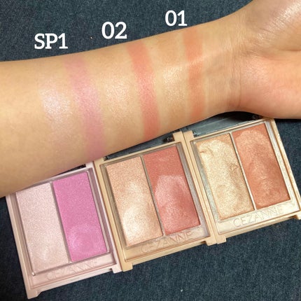 フェイスグロウカラー/CEZANNE/クリームハイライトを使ったクチコミ(4枚目)