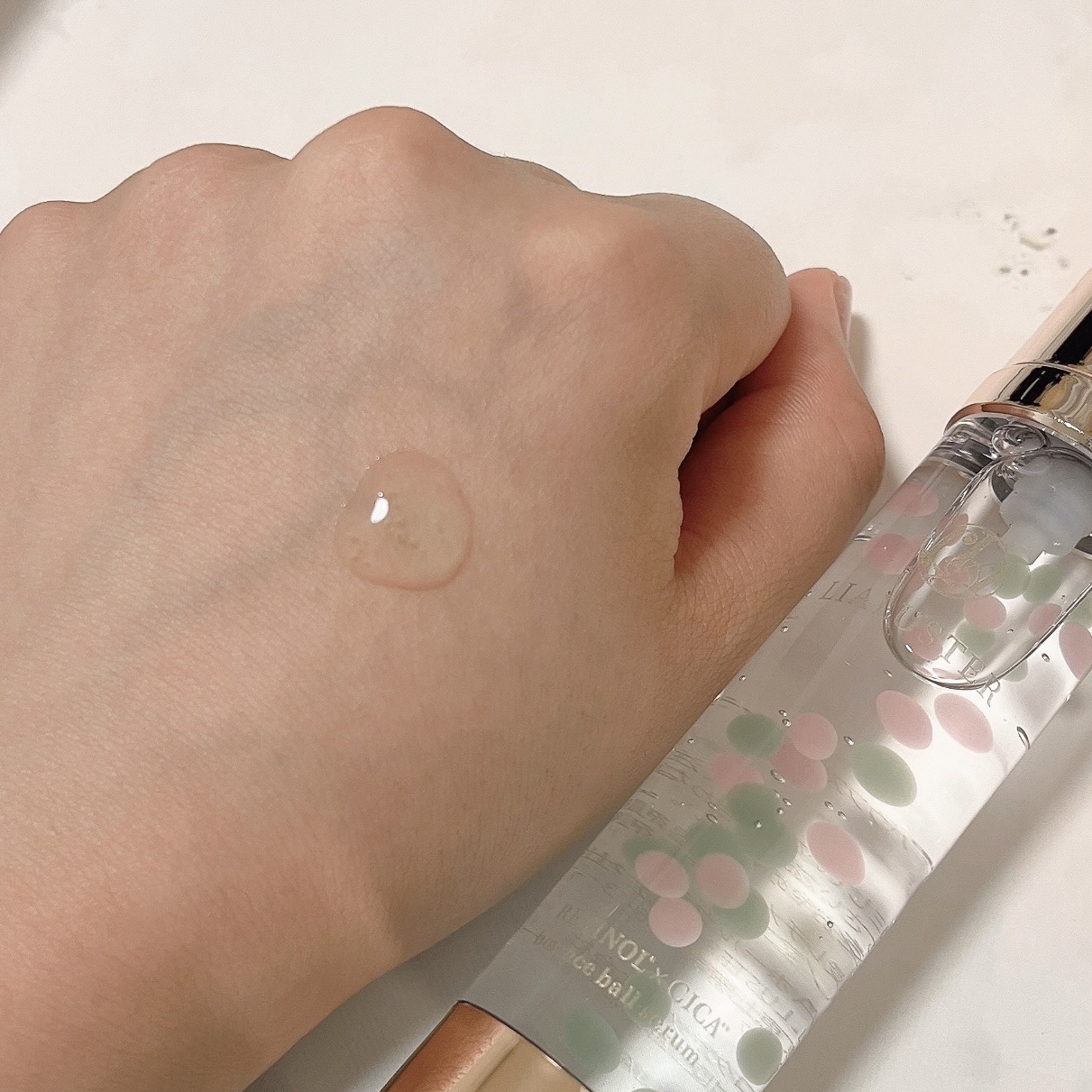 レチノール×シカ バウンスボールセラム/LIALUSTER/美容液を使ったクチコミ（3枚目）