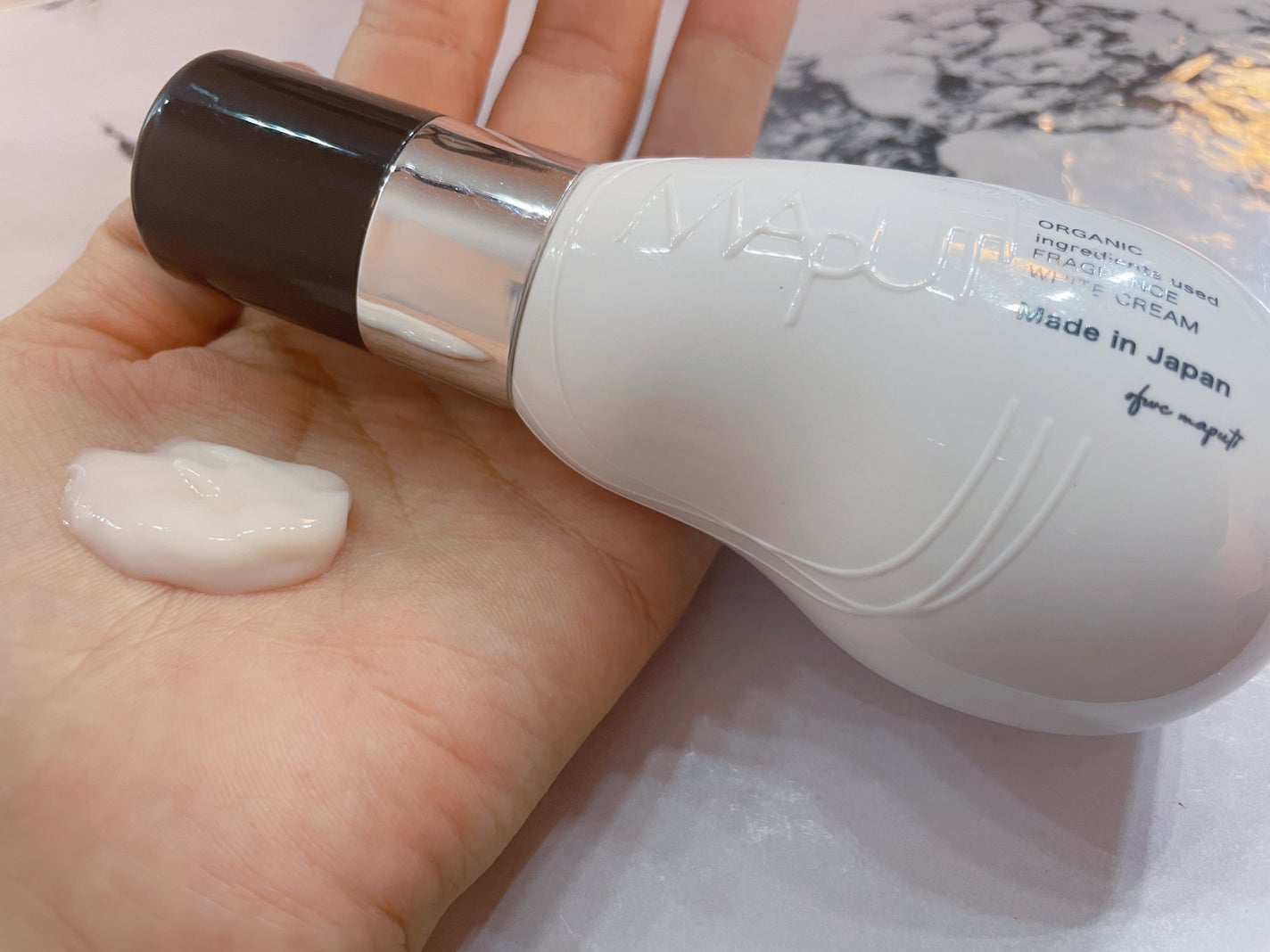 オーガニックフレグランスホワイトクリーム/MAPUTI/デリケートゾーンケアを使ったクチコミ(1枚目)