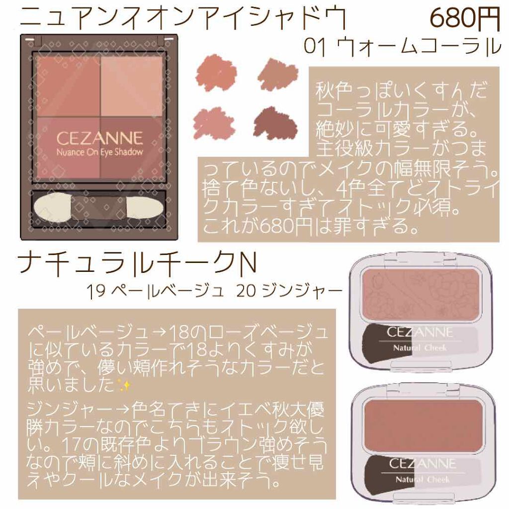 ナチュラル チークN/CEZANNE/パウダーチークを使ったクチコミ(2枚目)