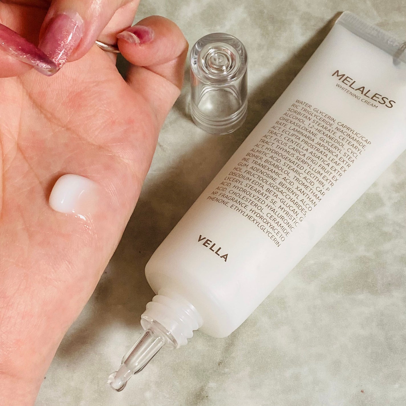 メラレスブライトニングクリーム/VELLA/フェイスクリームを使ったクチコミ(2枚目)