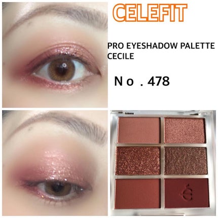プロアイシャドウパレットセシル/CELEFIT/アイシャドウパレットを使ったクチコミ(1枚目)