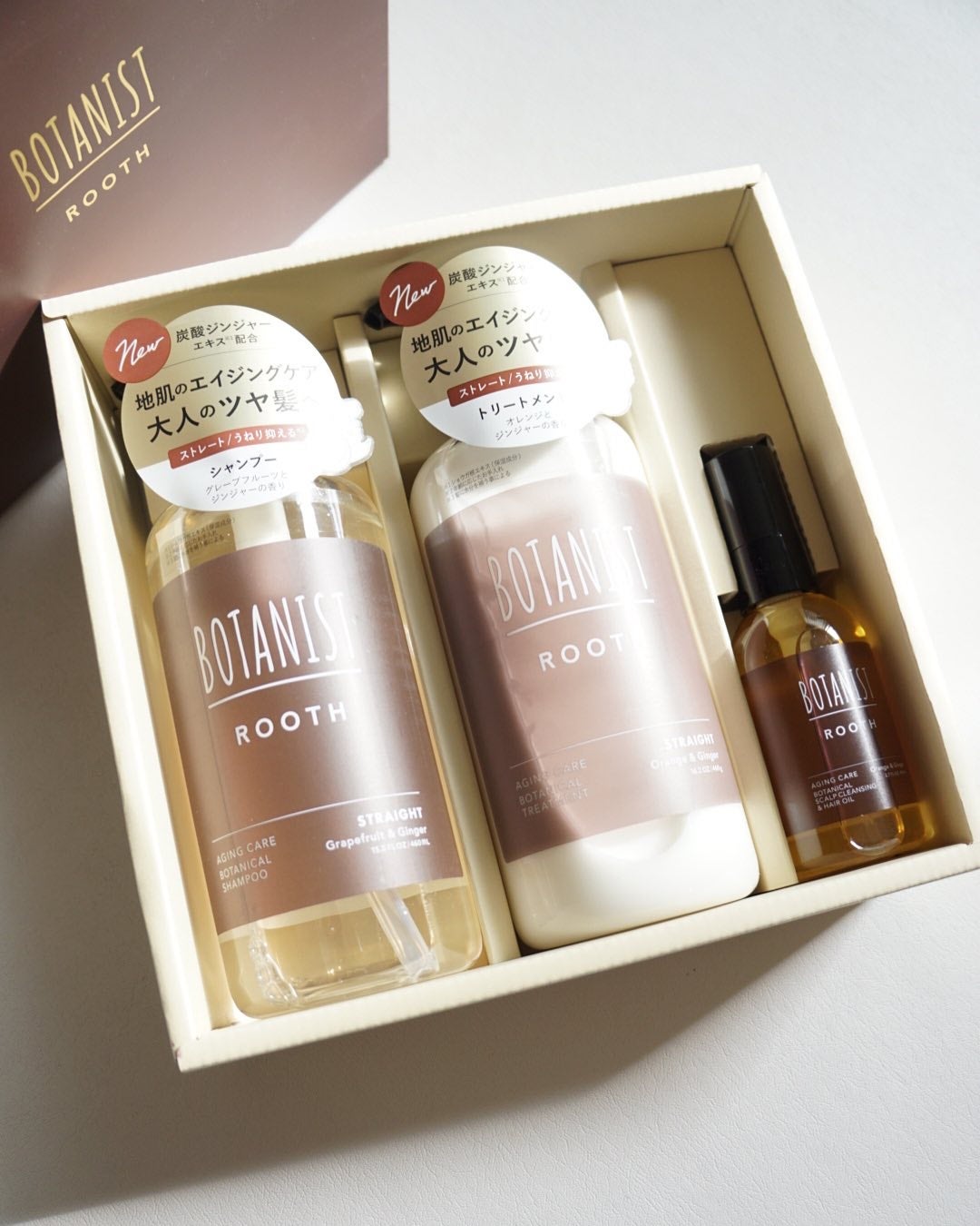 ルース エイジングケア ボタニカル シャンプー/トリートメント ストレート/BOTANIST/市販シャンプーを使ったクチコミ(1枚目)
