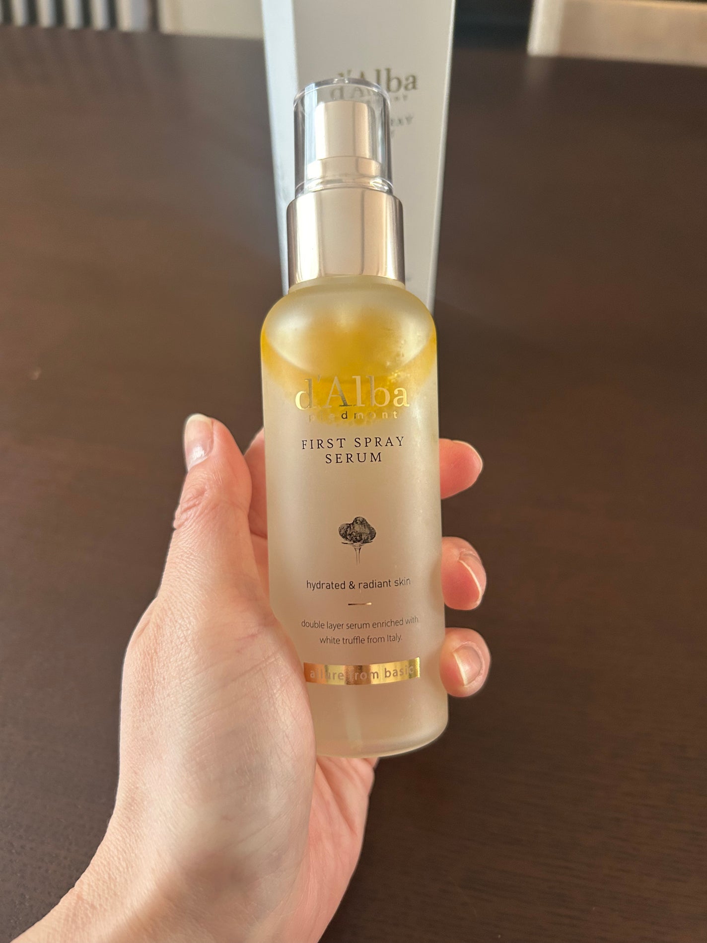 ダルバ ホワイトトリュフファーストスプレーセラム/ダルバ/ミスト状化粧水を使ったクチコミ(2枚目)
