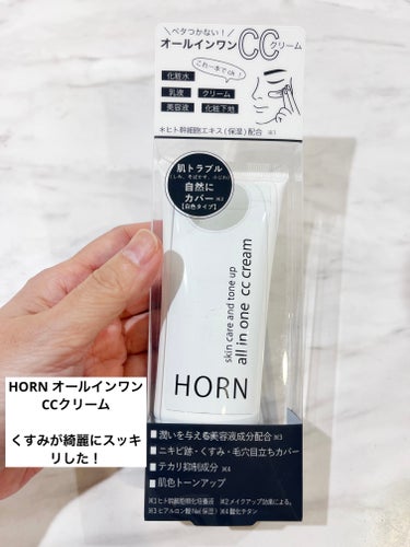 オールオインワンCCクリーム/HORN/化粧下地を使ったクチコミ（1枚目）