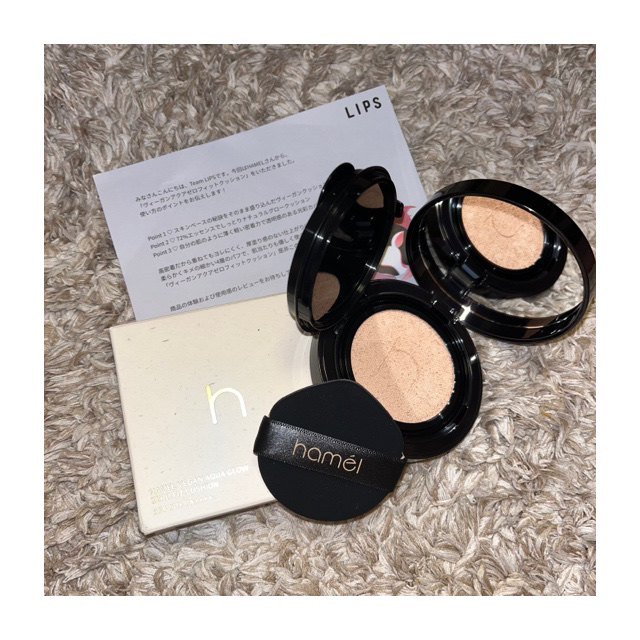 ヴィーガンアクアゼロフィットクッション/HAMEL/クッションファンデーションを使ったクチコミ（1枚目）