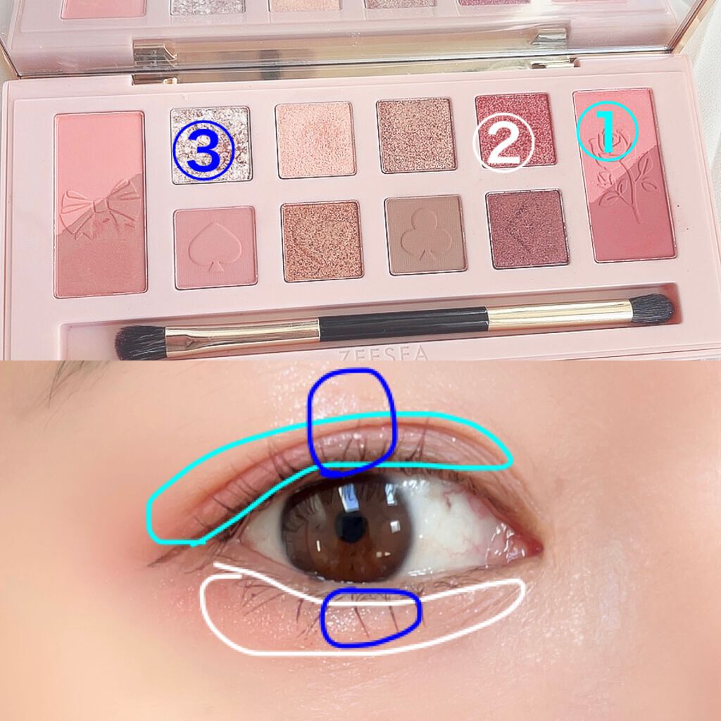 ZEESEA「ファンタジーパーク」12色アイシャドウパレット J03/ZEESEA/アイシャドウパレットを使ったクチコミ（2枚目）