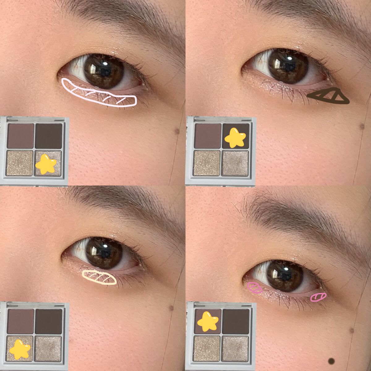 THE アイパレR/b idol/アイシャドウパレットを使ったクチコミ（3枚目）