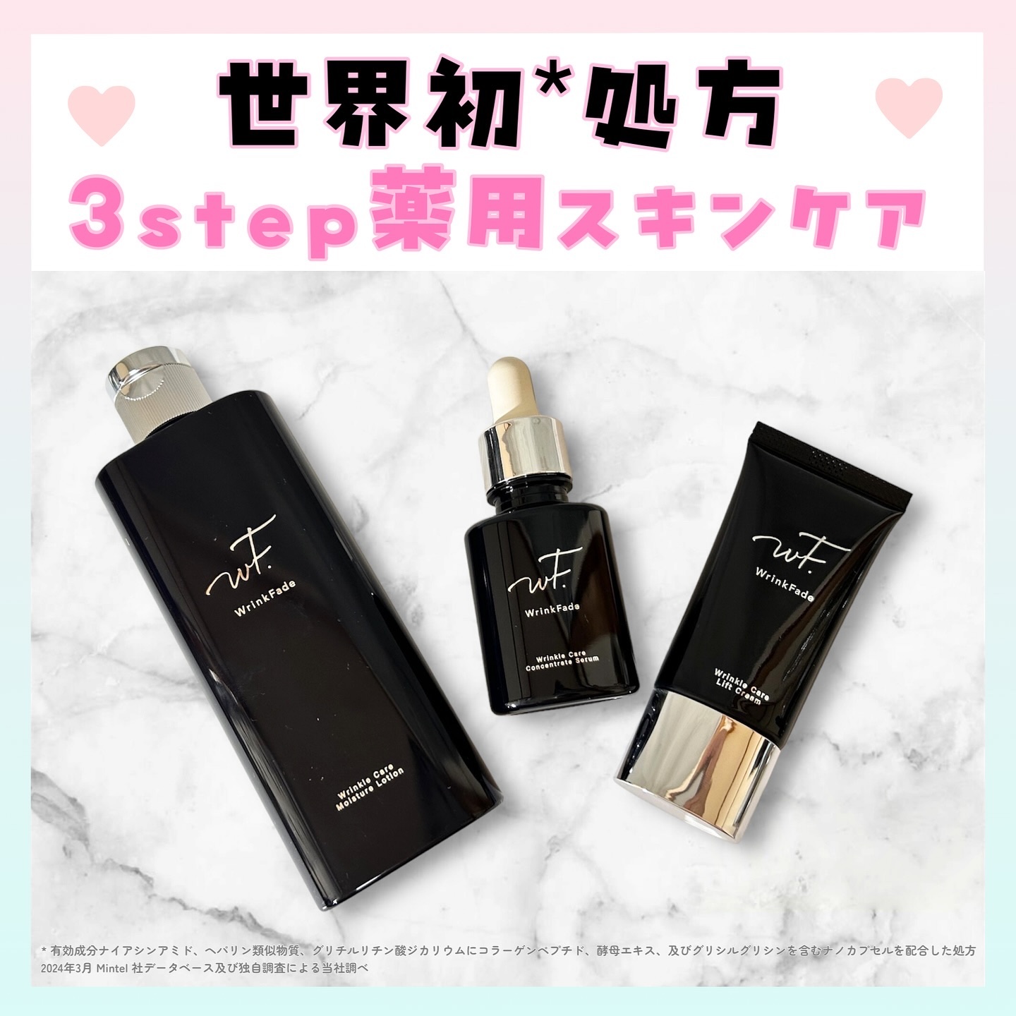 WrinkFade 薬用スキンケアセット リンクフェード薬用リンクルケアファンデーション ハイカバー