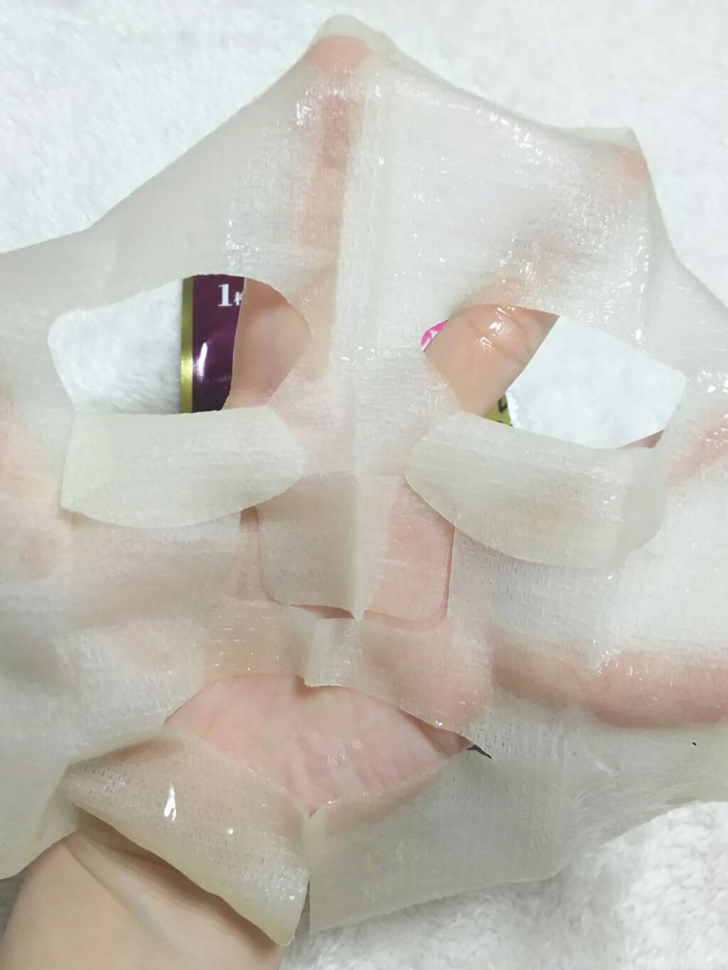 プレミアム ロイヤルジュレマスク(ヒアルロン酸)/クリアターン/シートマスク・パックを使ったクチコミ(4枚目)