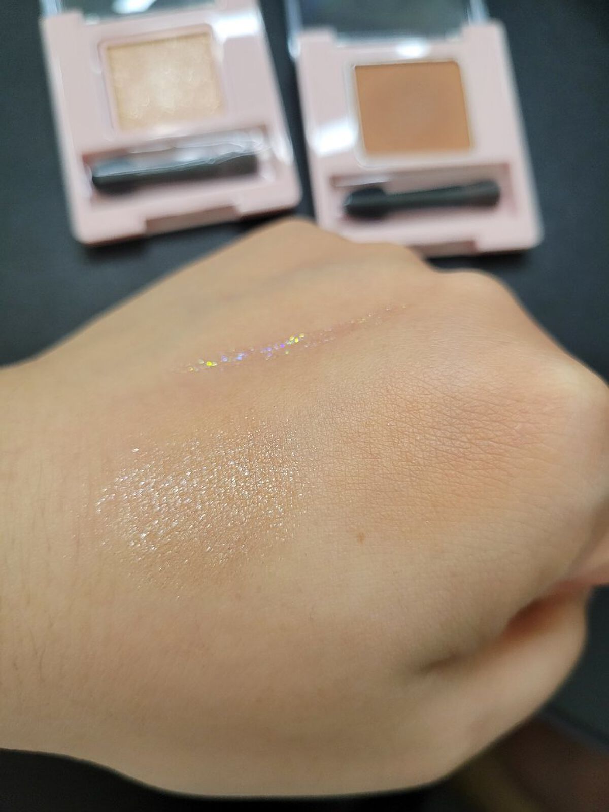 フーミー キララメライナー/WHOMEE/リキッドアイシャドウを使ったクチコミ（2枚目）