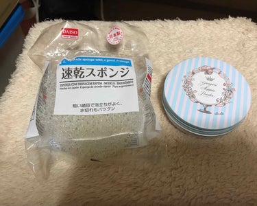 DAISO 速乾スポンジのクチコミ「最近…
ドライブラシクリーナーという物が
流行りらしく…
近くのイオンモールにはありませんでし.....」（1枚目）